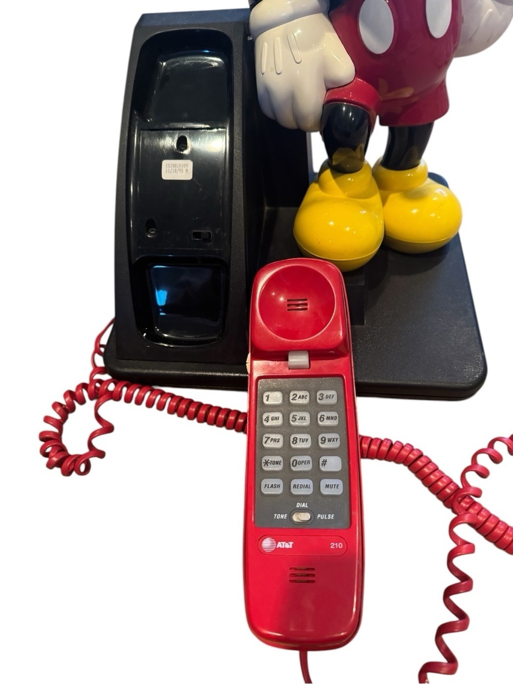 Vintage Mickey Mouse 1990s Disney AT&T Landline Touch Tone Corded Phone - Picture 6 of 10